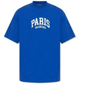 Balenciaga Royal Blue Paris Tee